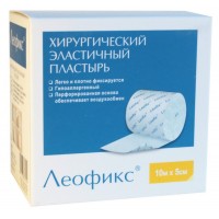 Пластир у рулоні Леофікс хірургічний еластичний 5смх10м