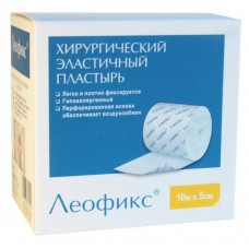 Пластир у рулоні Леофікс хірургічний еластичний 5смх10м
