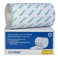 Пластир у рулоні Леофікс хірургічний еластичний 10смх5м