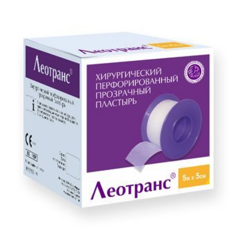 Пластир на котушці Леотранс полімерний прозорий 1,25 смх5м