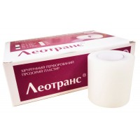 Пластырь на катушке Леотранс полимерный прозрачный 5смх9м 6шт