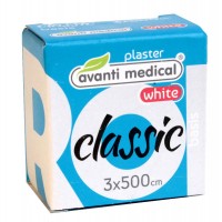 Пластырь на катушке Avanti medical Classic тканый белый 3смх5м