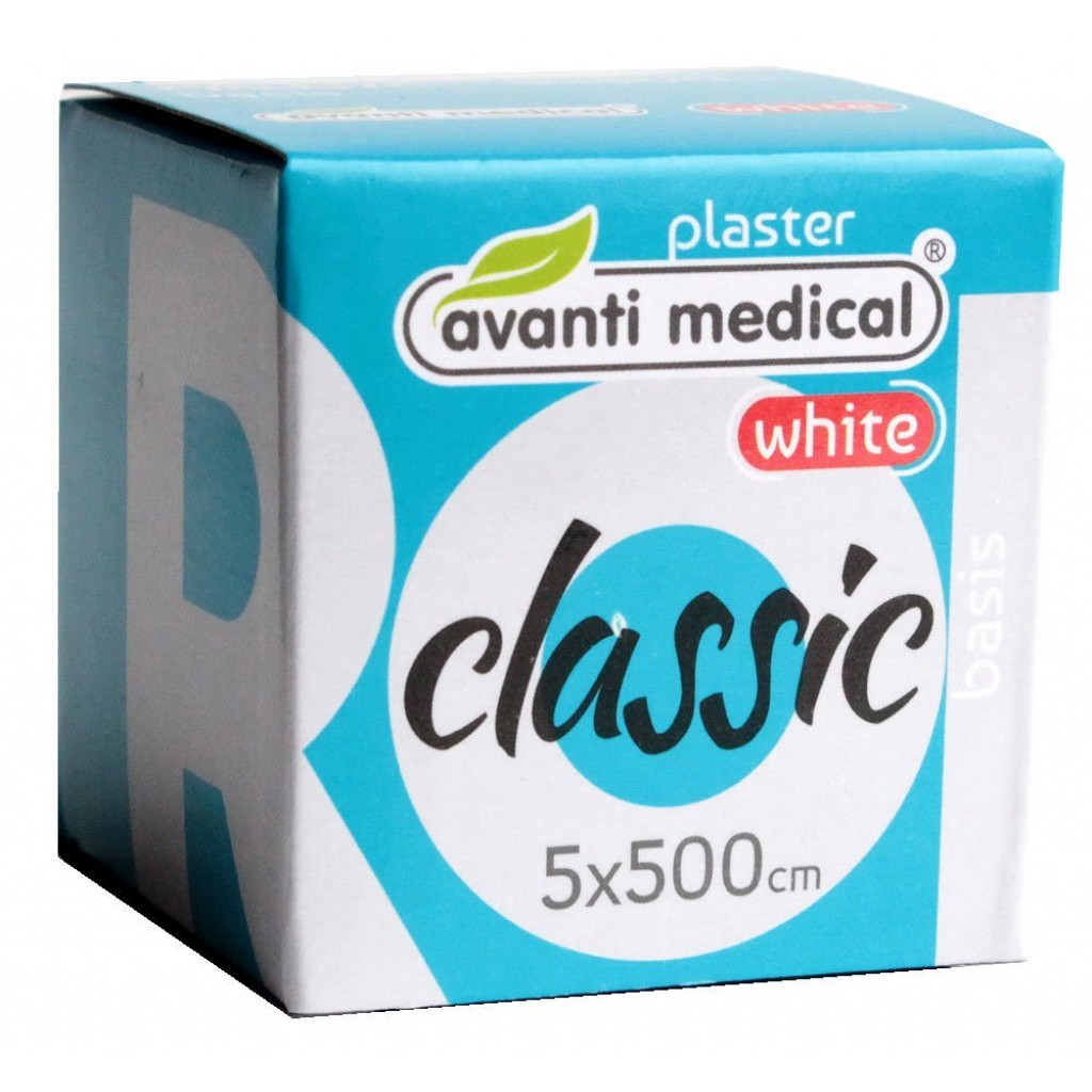 Пластир на котушці Avanti medical Classic тканий білий 5смх5м