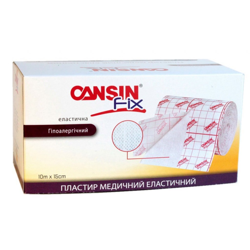Пластырь в рулоне CANSIN FIX ЭЛАСТИЧНЫЙ 15смх10м