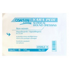 Пов'язка CANSINPLAST неткана біла 5смх9см 1шт (уп. №50)