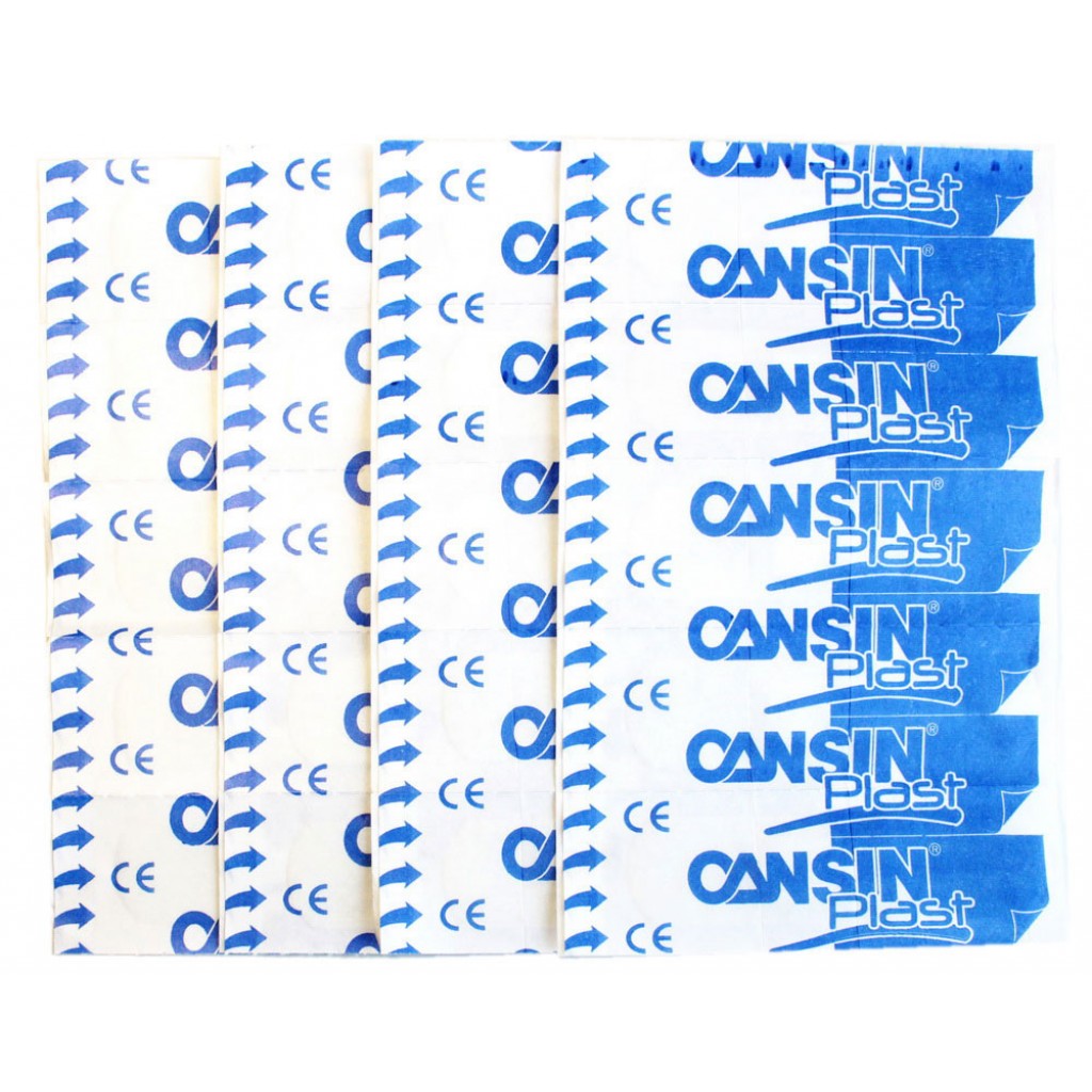Набір пластирів CANSINPLAST прозорий 1,9смх7,2см 20шт