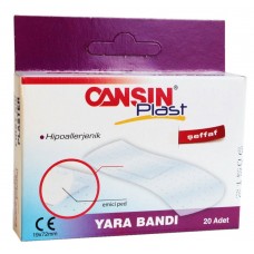 Набір пластирів CANSINPLAST прозорий 1,9смх7,2см 20шт