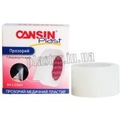 Пластырь на катушке CANSINPLAST полимерный прозрачный 2,5смх5м
