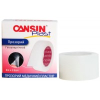 Пластырь на катушке CANSINPLAST полимерный прозрачный 2,5смх5м