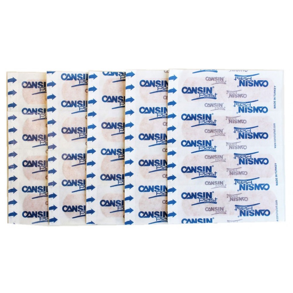 Набір пластирів CANSINPLAST срібний 1,9смх7,2см 20шт
