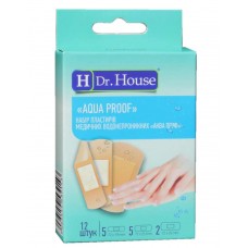 Набір пластирів Dr.House Aqua proof полімерний 12шт