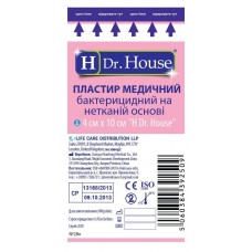 Пластир Dr.House бактерицидний нетканий 4смх10см 1шт