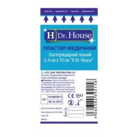 Пластир Dr.House бактерицидний тканий 4смх10см 1шт