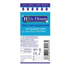 Пластир Dr.House бактерицидний тканий 6смх10см 1шт