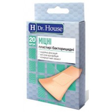 Набір пластирів Dr.House Міцні бактерицидні ткані 2,3смх7,2см 20шт