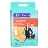 Набір пластирів Dr.House Класичний нетканий 15шт