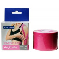 Кинезио тейп Dr.House розовый 5смх5м