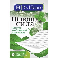 Пластир Dr.House Цілюща сила знеболюючий з ментолом 10смх15см