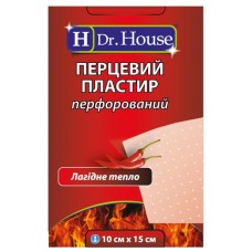 Перцевий пластир Dr.House перфорований 10смх15см