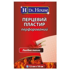 Перцевий пластир Dr.House перфорований 12смх18см