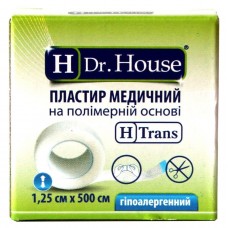 Пластир на котушці Dr.House полімерний прозорий 1,25 смх5м