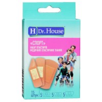 Набір пластирів Dr.House Спорт еластичний тканий 15шт