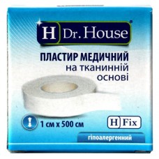 Пластир на котушці Dr.House тканий білий 1смх5м