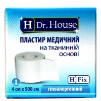 Пластир на котушці Dr.House тканий білий 4смх5м