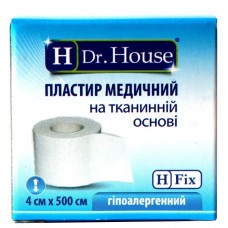 Пластир на котушці Dr.House тканий білий 4смх5м
