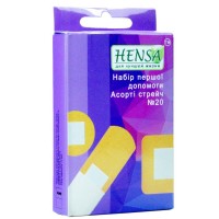 Набір пластирів Hensa асорті стрейч 20шт