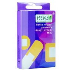 Набір пластирів Hensa асорті стрейч 20шт