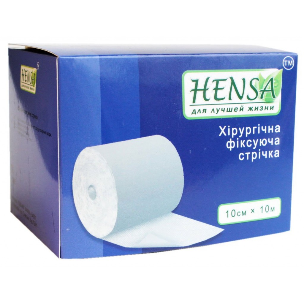 Пластир у рулоні Hensa хірургічний еластичний 10cмх10м
