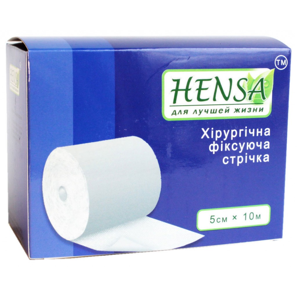 Пластир у рулоні Hensa хірургічний еластичний 5cмх10м