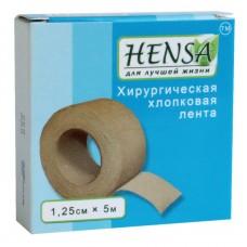 Пластир на котушці Hensa тканий тілесний 1,25 cмх5м