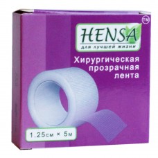 Пластир на котушці Hensa полімерний прозорий 1,25 см5