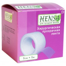 Пластир на котушці Hensa полімерний прозорий 5cмх5м