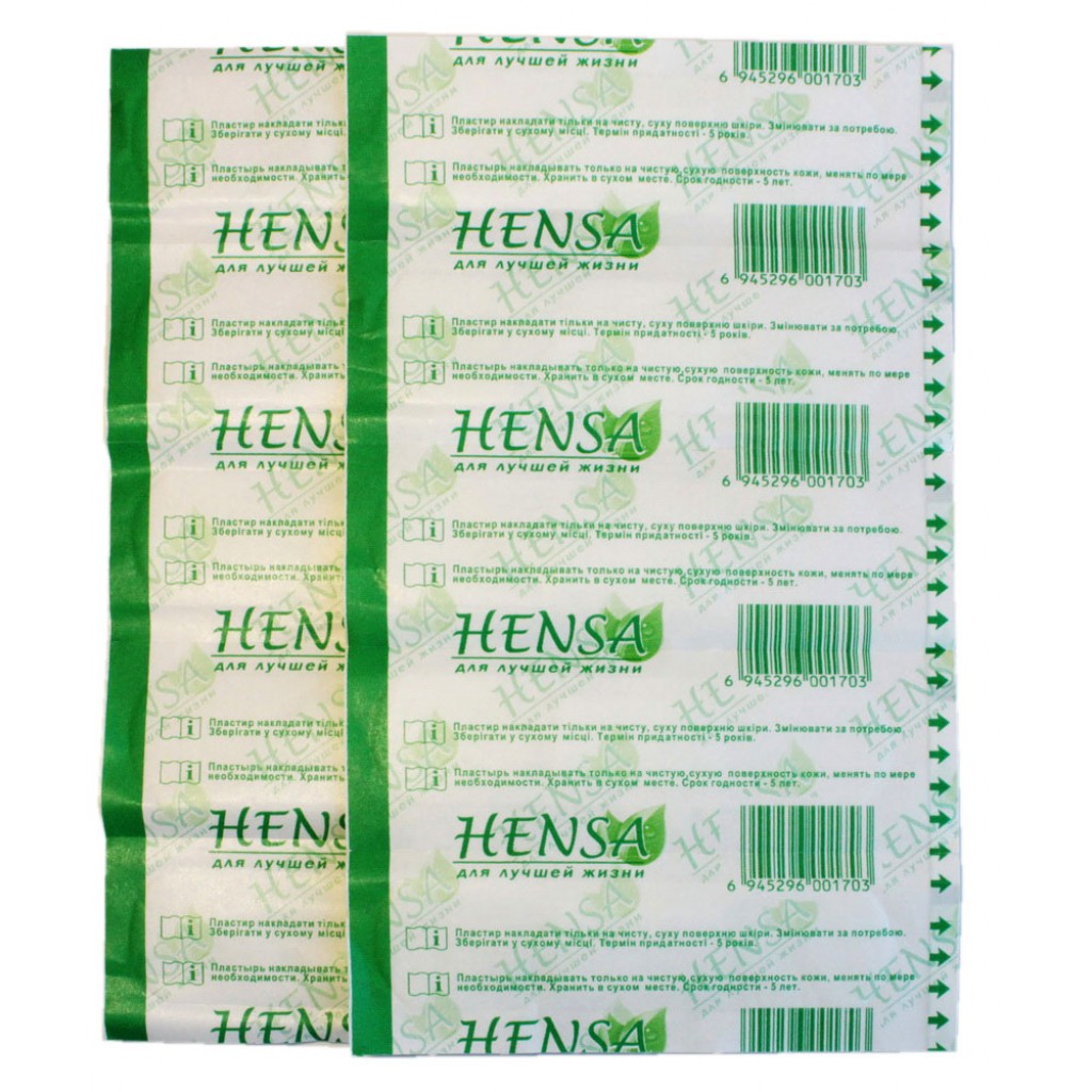 Блок пластирів Hensa нетканий 1,9смх7,2см 30 пачок по 10шт