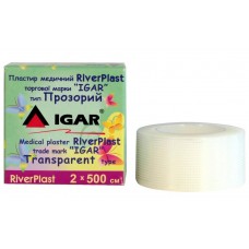 Пластир на котушці ІГАР RiverPLAST Transparent полімерний прозорий 2смх5м