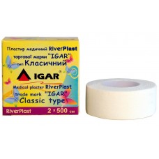 Пластир на котушці ІГАР RiverPLAST Classic тканий білий 2смх5м