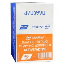 Набір пластирів MedPlast Active полімерні тілесні 1,9смх7,2см 300шт