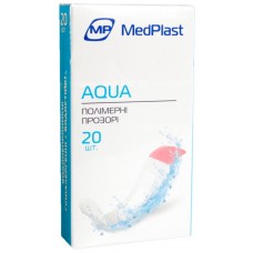 Набір пластирів MedPlast Aqua водостійкі прозорі полімерні 1,9смх7,2см 20шт