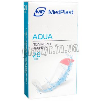 Набор пластырей MedPlast Aqua водостойк прозр 1,9х7,2 20шт