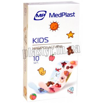 Набор пластырей MedPlast Kids детские с рис полимерные 10 шт