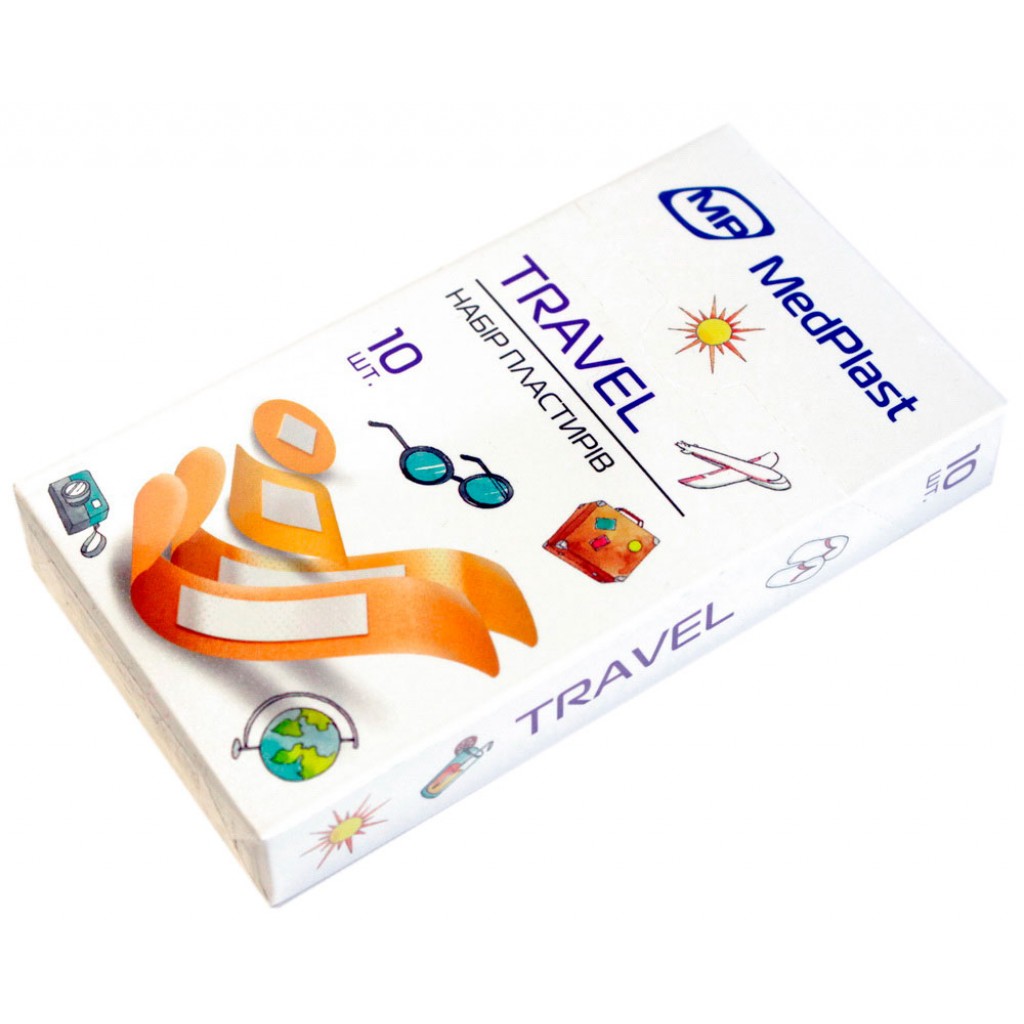 Набір пластирів MedPlast Travel для подорожей 10 шт