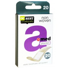 Набор пластырей A-med NON woven нетканый эластичный 20шт