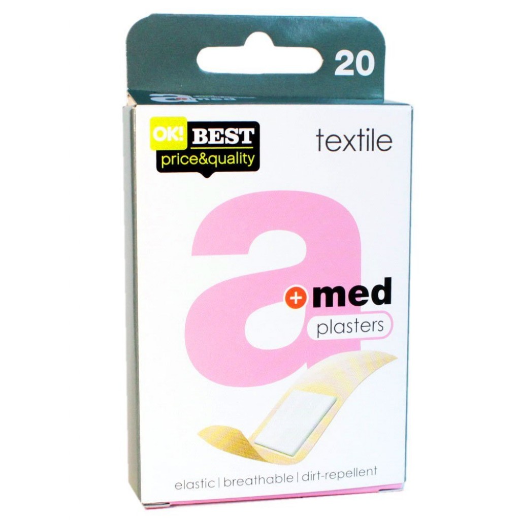 Набір пластирів A-med Textile тканий 20шт