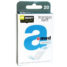 Набор пластырей A-med Transparent полимерный перфорированный 20шт