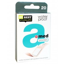Набор пластырей A-med Waterproof полимерный перфорированный, 20шт