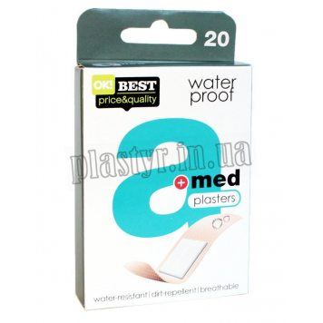 Набор пластырей A-med Waterproof полимерный перфорир 20шт