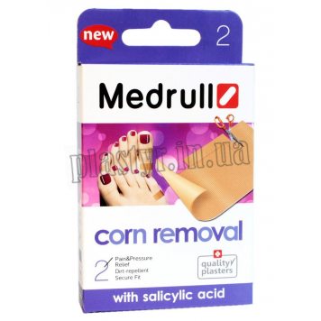 Набор мозольных пластырей Medrull с салициловой кислотой 4х6см 2шт